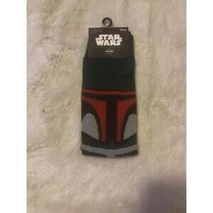 Boba Fett Disney Limited Edition Star Wars Crew Socks Size 6.5-12